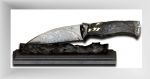 Нож кабинетный на подставке "Черный дрозд" (2004г)